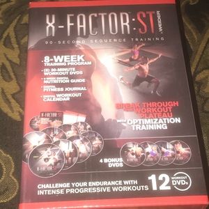 X factor st 8 week workout fitness dvd program NIB